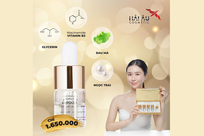 Serum cấp ẩm trị nám trắng da Hanvely