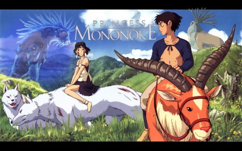Princess Mononoke 2 500x313 - Danh sách những bộ phim hoạt hình anime Nhật Bản hay nhất