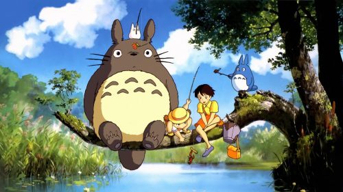 Tonari no Totoro 1 500x281 - Danh sách những bộ phim hoạt hình anime Nhật Bản hay nhất